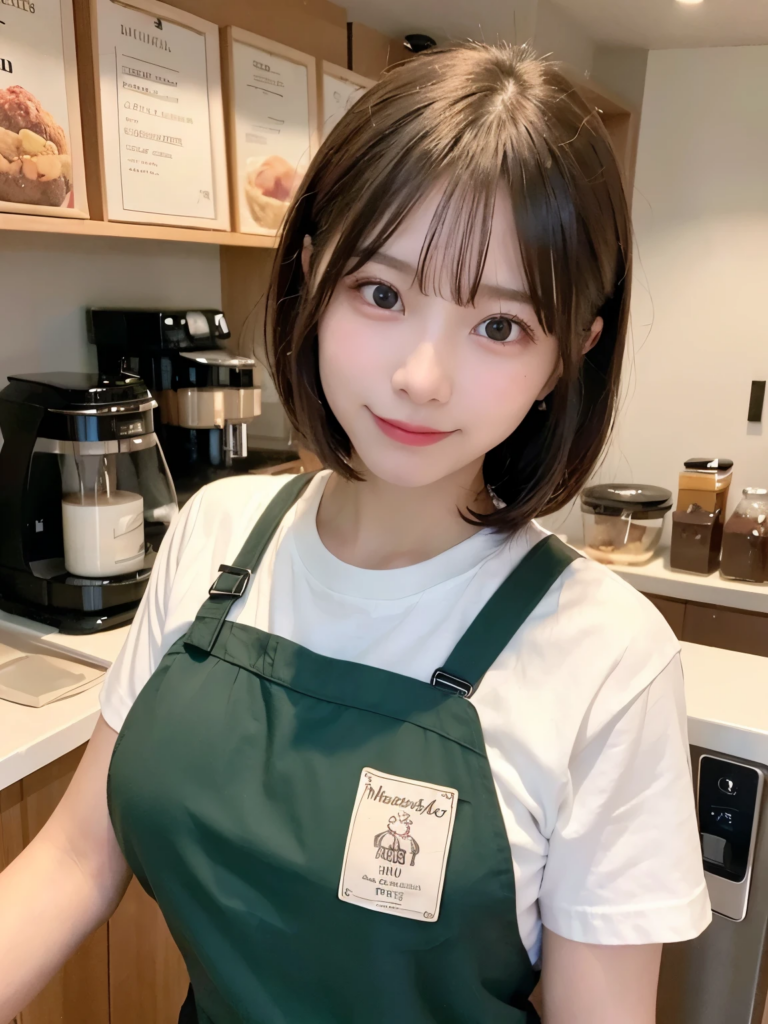 押しに弱い、目黒区にある人気カフェの看板娘 20歳 大学生